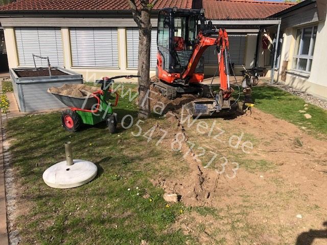 Minibagger mieten in Bamberg inkl. Fahrer